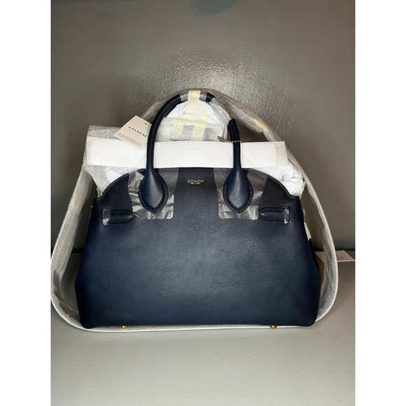 COACH Soft Empire Carryall 28 Navy - Picture 2 of 10